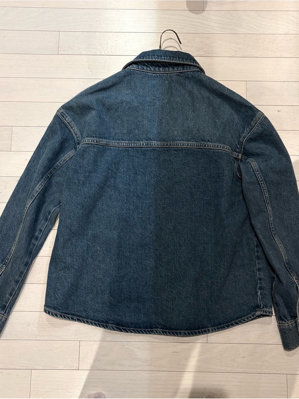 Zara - Over Shirt Classic Denim Jacket in Mediumi Blue - Picture 13 of 14